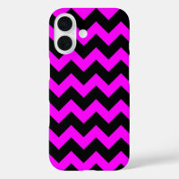 Tout sur Chevron Print Fuschia Hot rose et noir