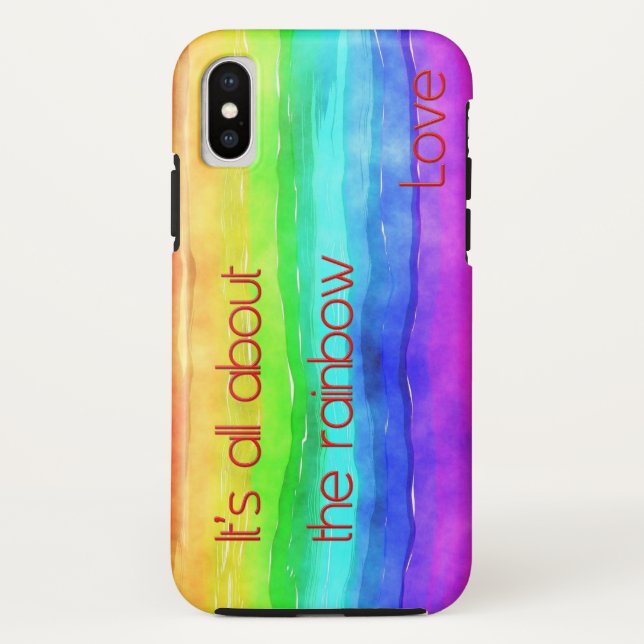 Coques Case-Mate iPhone Tout sur The Rainbow Love 03 (Dos)