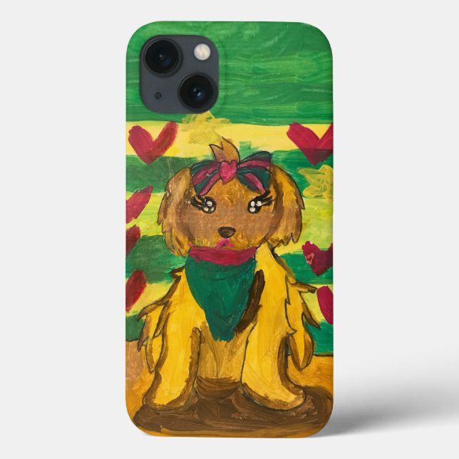 Coques Case-Mate iPhone Toutou "Art par les enfants"  (Verso)