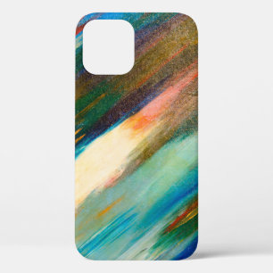 Case-Mate iPhone Case Tracées d'aquarelle multicolores longues en diagon