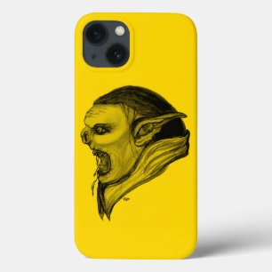 Etui iPhone 13 Tracer la conception jaune noir