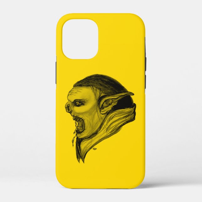 Coques Case-Mate iPhone Tracer la conception noire et jaune (Verso)