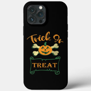 Case-Mate iPhone Case Tracer ou traiter les os croisés citrouille Hallow