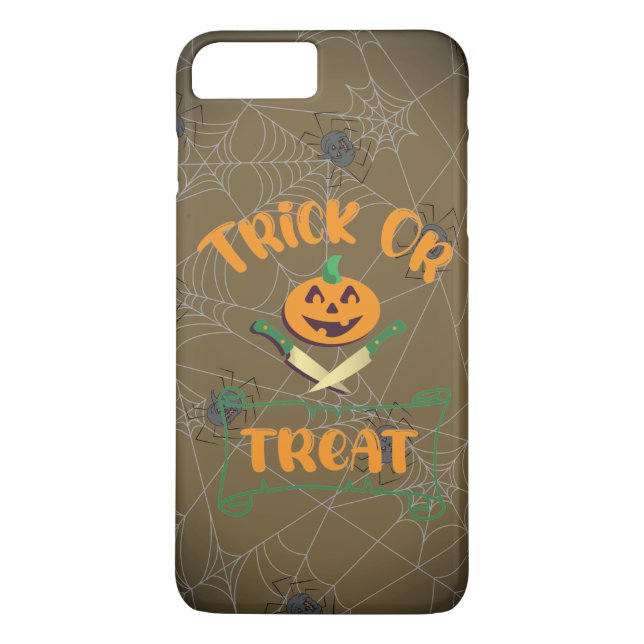 Coques Case-Mate iPhone Tracer ou traiter les os croisés Halloween visage  (Dos)
