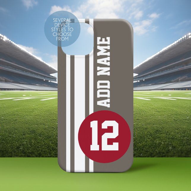 Coques Case-Mate iPhone Traces de course automatique avec numéro et nom (Personalized Phone Case with A sporty Design)