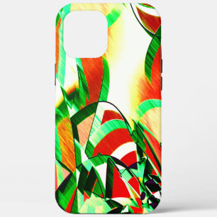 Case-Mate iPhone Case Traces vertes sur l'image corail orange avec bruin