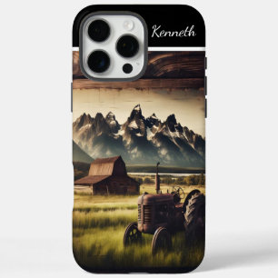 Coque iPhone 16 Pro Max Tracteur de terrain de montagne