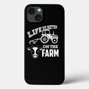 Case-Mate iPhone Case Tracteur de vache ferme Vie agricole Fermier