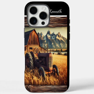 Coque iPhone 16 Pro Max Tracteur Rustique Dans Les Montagnes