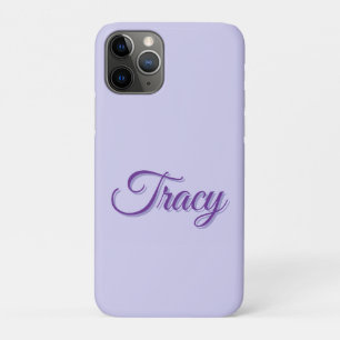 Case-Mate iPhone Case Tracy Nom De Fille En Violet,