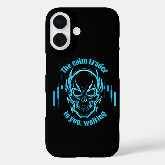 Coques Case-Mate iPhone Trade Motivation | Skull | Calm Trader (Verso)