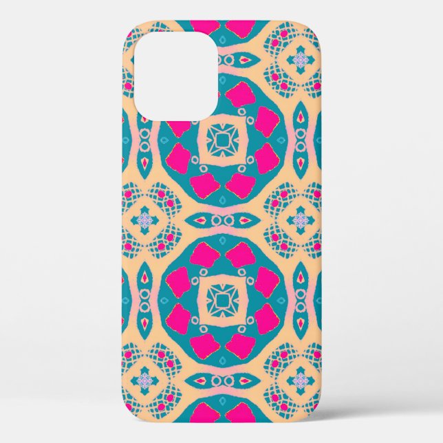 Coques Case-Mate iPhone Traditionnel, patchwork péruvien, motif de tuiles (Verso)
