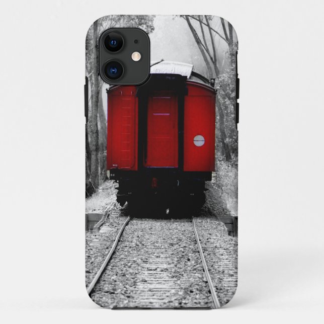 Coques Case-Mate iPhone Train à vapeur rouge (Dos)