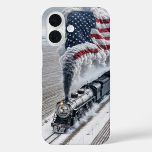 Coque Pour iPhone 16 Train américain de la liberté