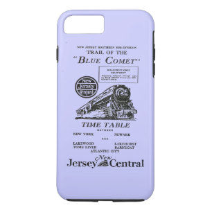 Case-Mate iPhone Case Train bleu central de comète de New Jersey