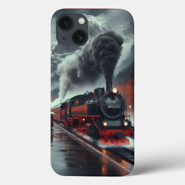 Coques Case-Mate iPhone Train de montagne d'automne (Verso)