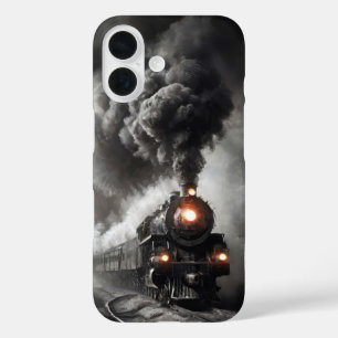 Coque Pour iPhone 16 Train fantôme dans la couverture de l'obscurité