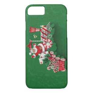 Coque Case-Mate Pour iPhone Train vintage Santa Claus Pepperment Candy