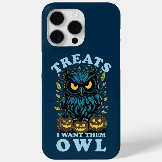 Coques Case-Mate iPhone Traitements Je Veux Eux Chouette | Halloween (Verso)