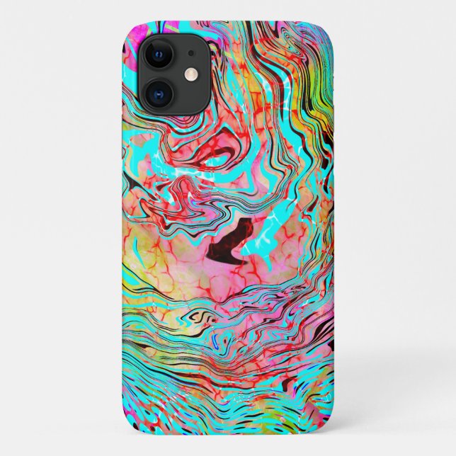 Coques Case-Mate iPhone Tranquillité Abstrait Fluid Art (Dos)