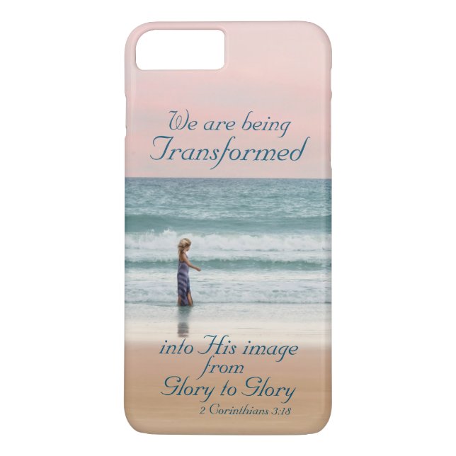 Coques Case-Mate iPhone Transformé en sa bible d'image, fille sur la plage (Dos)