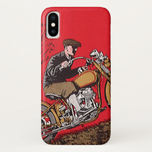 Case-Mate iPhone Case Transport Vintage, Motocycliste Antique