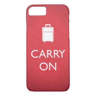 Coque iPhone 7 TRANSPORTER - Bagages - Rouge drôle