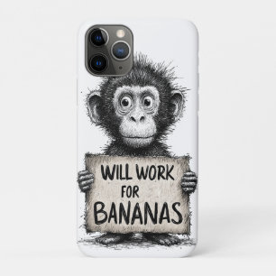 Case-Mate iPhone Case Travaillera pour des Bananes - Dessin humoristique