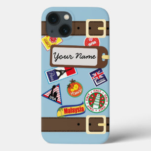 Coque Case-Mate iPhone Travel Luggage with Stickers