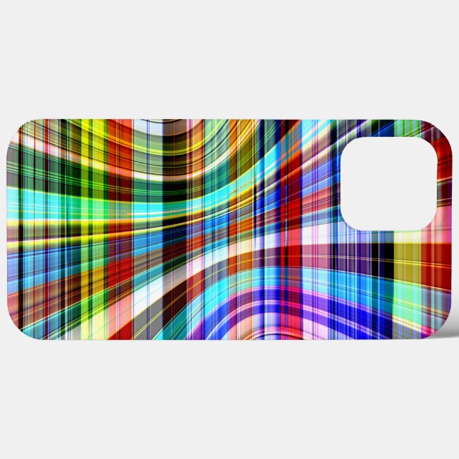 Coques Case-Mate iPhone Traversée de rayures transparentes tordues (Verso (horizontal))