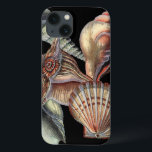 Coque Case-Mate iPhone Treasures of the Sea<br><div class="desc">This art print displays the finest things in nature within the ocean. Find all the different types of sea life in this image including a Conch Seashell,  Sand Dollars,  and Reefs buried deep in the sea. This art collection is a must have in your next Zazzle products.</div>