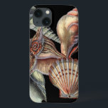 Coque Case-Mate iPhone Treasures of the Sea<br><div class="desc">This art print displays the finest things in nature within the ocean. Find all the different types of sea life in this image including a Conch Seashell,  Sand Dollars,  and Reefs buried deep in the sea. This art collection is a must have in your next Zazzle products.</div>