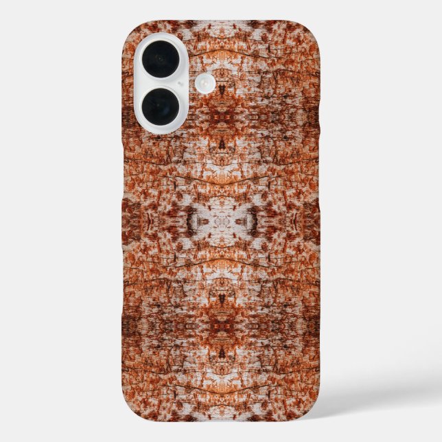 Coques Case-Mate iPhone Tree Log Cutaway Photo Mixed Media Repeat Pattern (Verso)