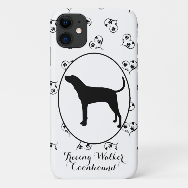 Coques Case-Mate iPhone Trek Walker Coonhound Silhouette (Dos)