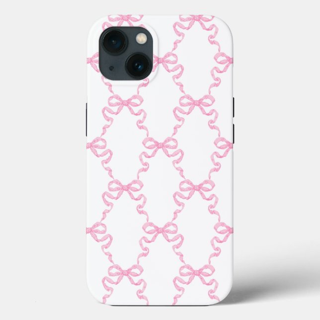 Coques Case-Mate iPhone Trellis à ruban rose (Verso)