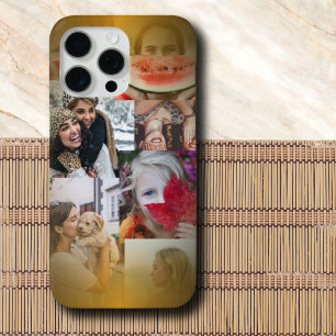 Coque Case-Mate iPhone Trendy 6 Photo Collage Gold Metallic