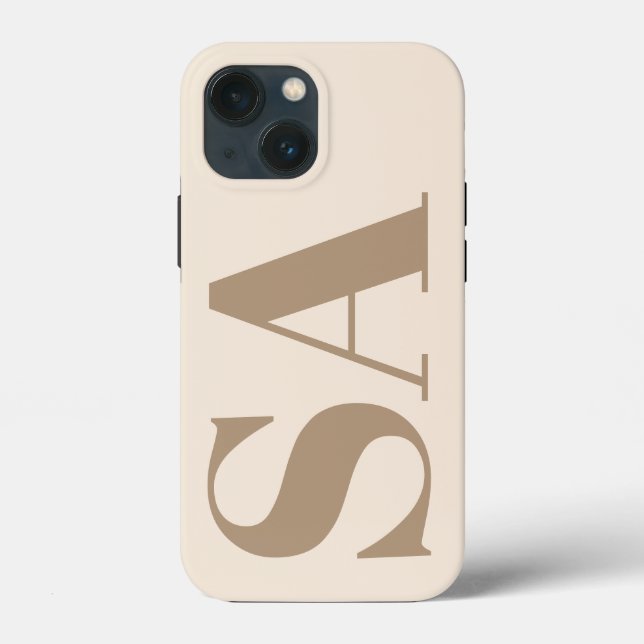 Coques Case-Mate iPhone trendy Antique White with Monogram Case-Mate (Verso)