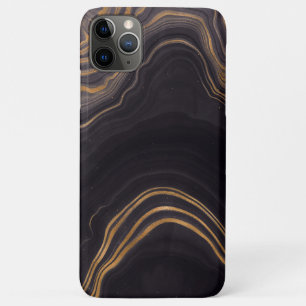Case-Mate iPhone Case Trendy Chic Black Gold Agate Marble