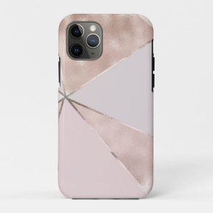 Case-Mate iPhone Case Trendy Féminine moderne Texture de Blush Triangle