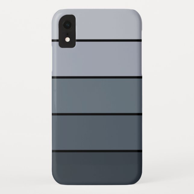 Coques Case-Mate iPhone Trendy Modern Space Gris Stripes (Dos)