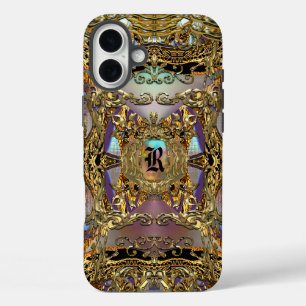 Coque Pour iPhone 16 Plus Très orné Pretty Monogram