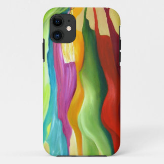 Coque iPhone 11 Très peinture abstraite de colorfull