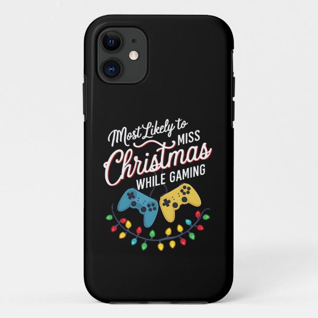 Coques Case-Mate iPhone Très Probable De Manquer Noël En Jouant Gamer (Dos)