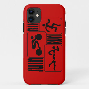 Coque Case-Mate iPhone TRI conception courue de carré NOIR de bain de