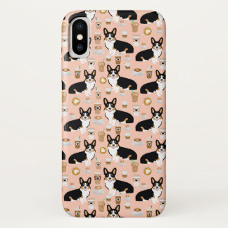 Etui iPhone Case-Mate Tri motif coloré de café de corgi - rougissez