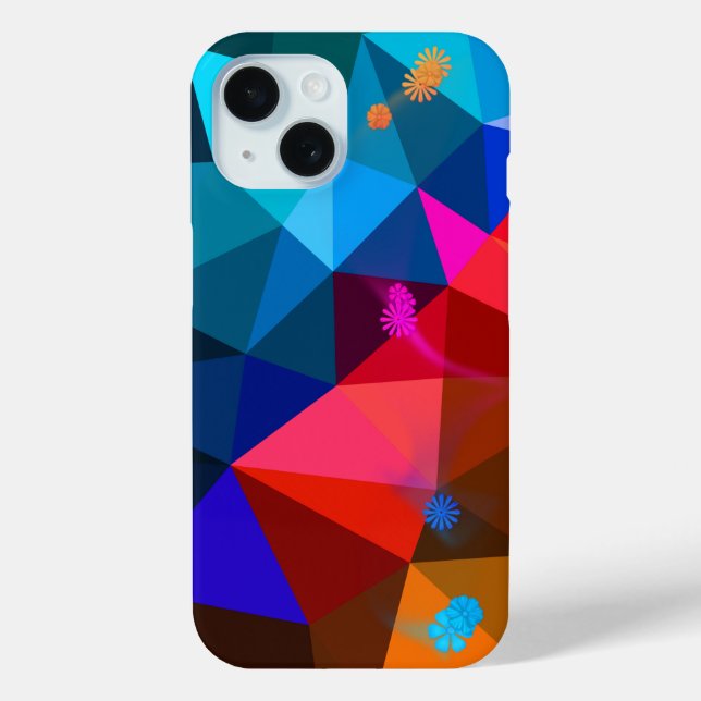 Coques Case-Mate iPhone Triangle Abstrait et marguerite (Verso)