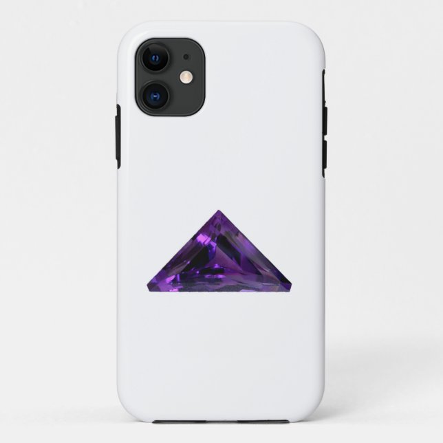 Coques Case-Mate iPhone Triangle Améthyste Violet Gemstone (Dos)
