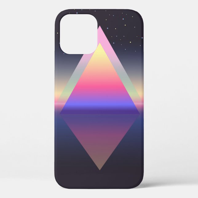 Coques Case-Mate iPhone Triangle brillant. Concept Ethereum. abs futuriste (Verso)