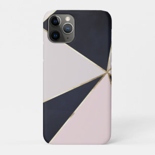 Case-Mate iPhone Case Triangle Féminin Moderne Trendy Blue Blush Texture