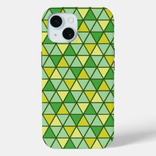 Coque Case-Mate iPhone Triangle jaune moderne Motif géométrique